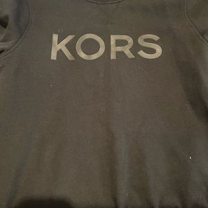 Barely worn LARGE MICHAEL KORS black sweatshirt